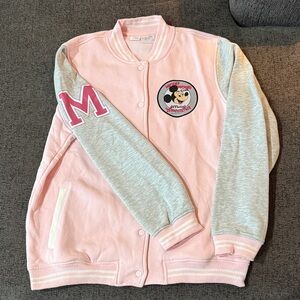 Disney Pink and Gray Varsity Jacket
